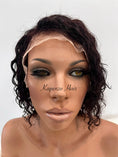 Load image into Gallery viewer, 10inch curly natural hair lace front wig