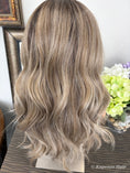 Load image into Gallery viewer, Synthetic Lux Lace Front Wig – Cool Ash Blonde Tones With Warm Lowlights