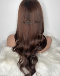 Load image into Gallery viewer, 22inch Brazilian Full Lace Wig Medium Brown Color