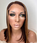 Load image into Gallery viewer, 14inch Glueless Lace Wig light brown with highlights