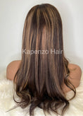 Load image into Gallery viewer, 18inch Glueless Lace Wig Light Brown With Highlights