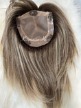 Load image into Gallery viewer, 12-14inch Ash Blonde Topper with Roots