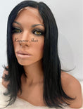 Load image into Gallery viewer, 16inch Natural Black Wig – virgin hair