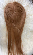 Load image into Gallery viewer, 14”-16” Copper-Strawberry Blonde Human Hair Topper