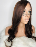Load image into Gallery viewer, 22inch Brazilian Full Lace Wig Medium Brown Color