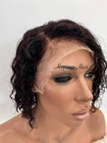 Load image into Gallery viewer, 10inch curly natural hair lace front wig