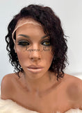 Load image into Gallery viewer, 10inch curly natural hair lace front wig