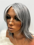 Load image into Gallery viewer, Mid-Length Salt & Pepper Layered Wig