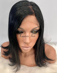 Load image into Gallery viewer, 16inch Natural Black Wig – virgin hair