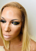 Load image into Gallery viewer, Short Blonde Donor Hair Two Tone in Medical Silicone Cap