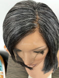 Load image into Gallery viewer, 14”-16” Stock Salt & Pepper Layered Full Lace Wig