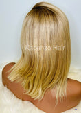 Load image into Gallery viewer, Short Blonde Donor Hair Two Tone in Medical Silicone Cap