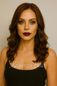 Load image into Gallery viewer, Kapenzo Glueless Lace Front Wig – Indian Hair | Chestnut Brown (Color 4)