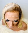 Load image into Gallery viewer, Short Blonde Donor Hair Two Tone in Medical Silicone Cap