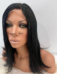 Load image into Gallery viewer, 16inch Natural Black Wig – virgin hair