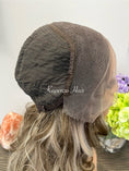 Load image into Gallery viewer, Ash Brown & Platinum Highlight Lace Front Synthetic LUX Wig
