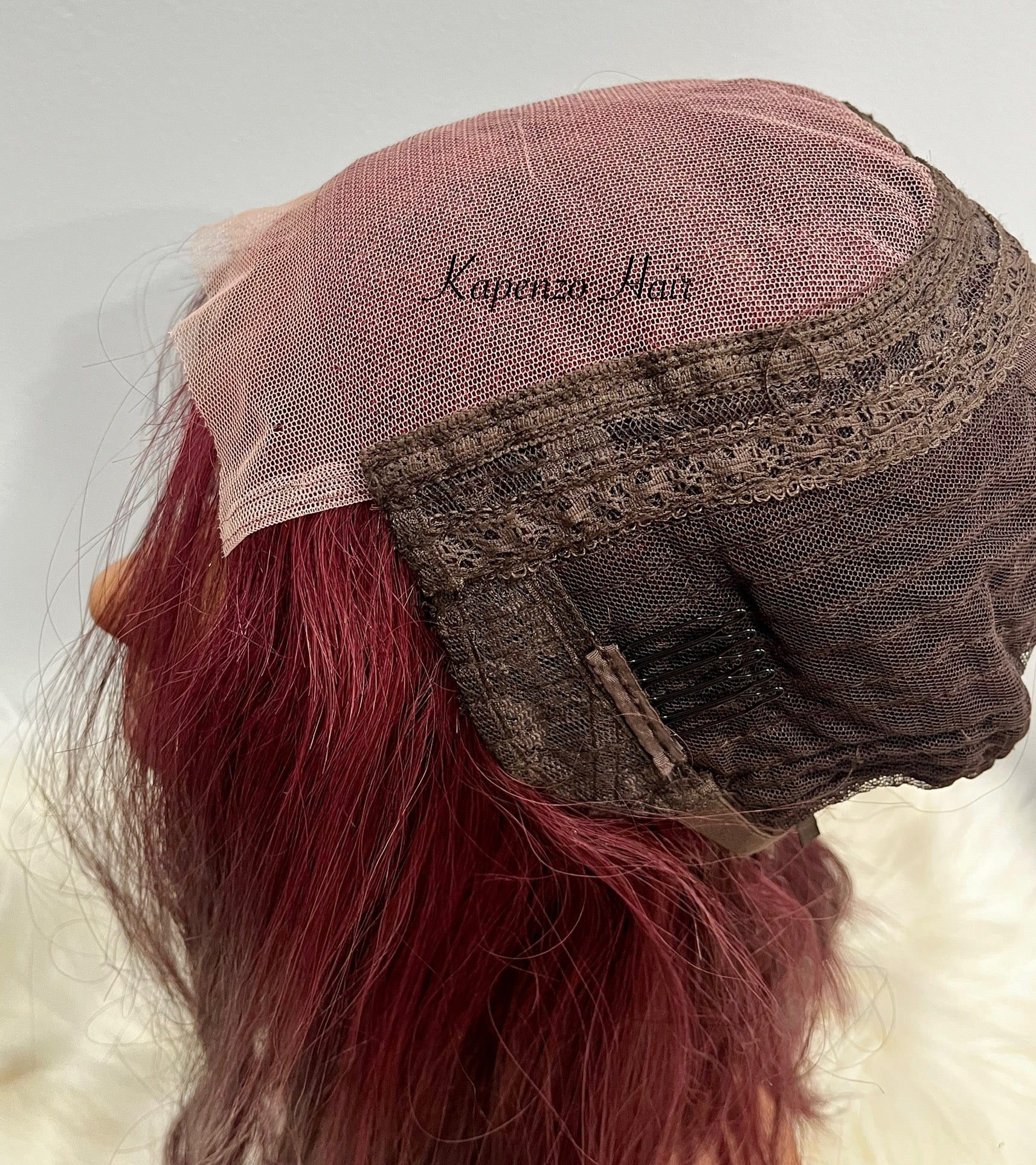 Burgundy Confidence – Straight Lace Front Natural Wig