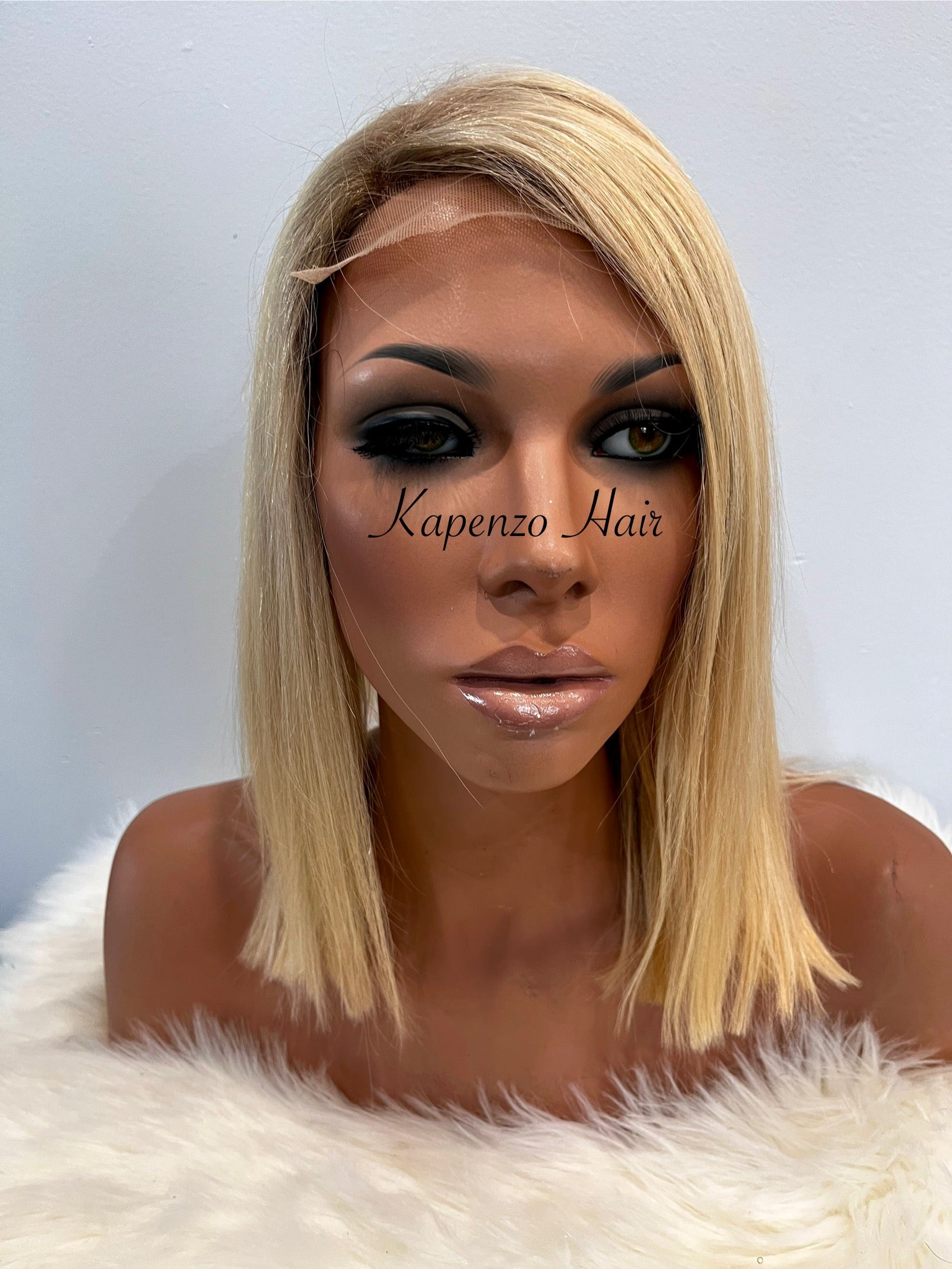 12inch Indian Blonde Wig with Roots