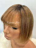 Load image into Gallery viewer, 10-12inch Topper Brown with Dark Roots

