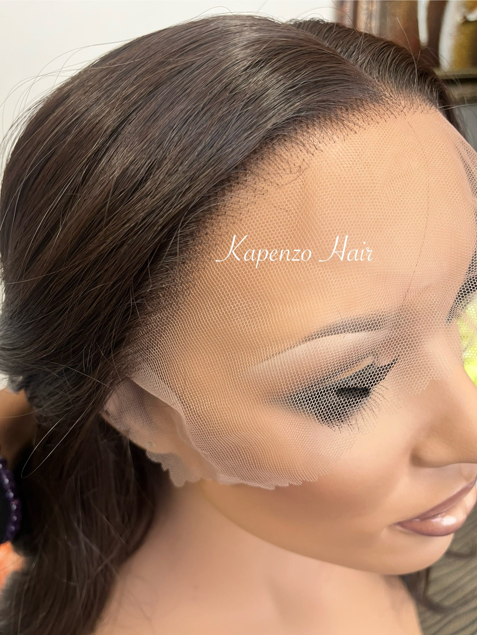 Chocolate Brown Lace Front Synthetic LUX Wig – Soft Waves