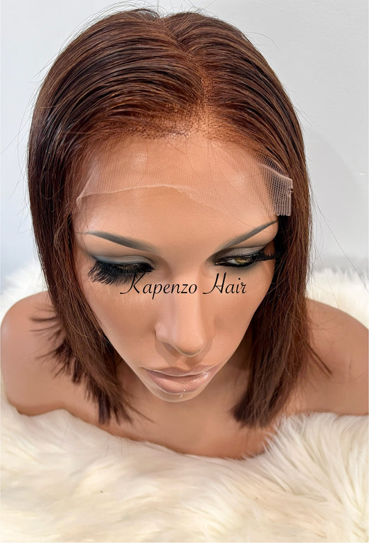 Medium Brown Shoulder-Length Wig – Lace Front