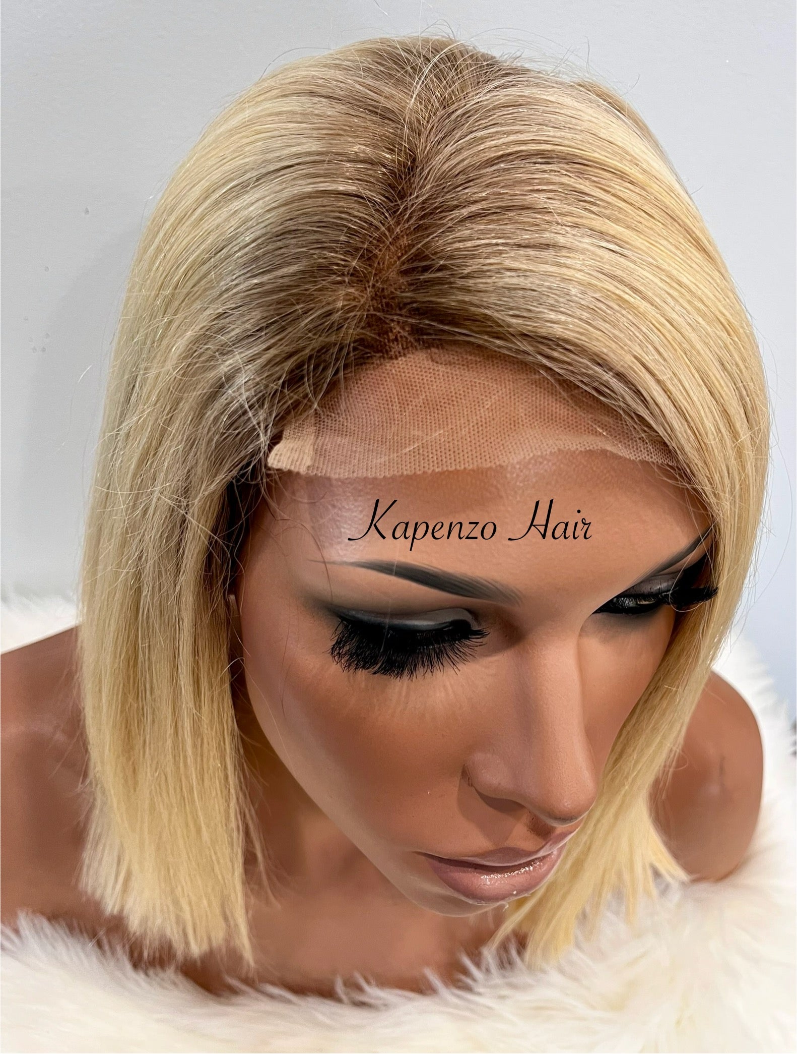 12inch Indian Blonde Wig with Roots