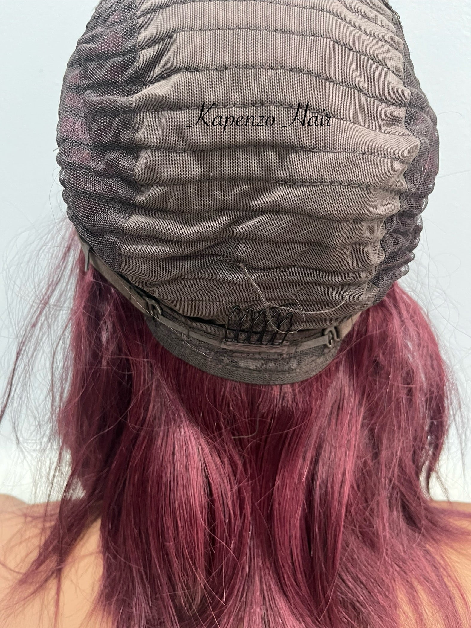 Burgundy Confidence – Straight Lace Front Natural Wig