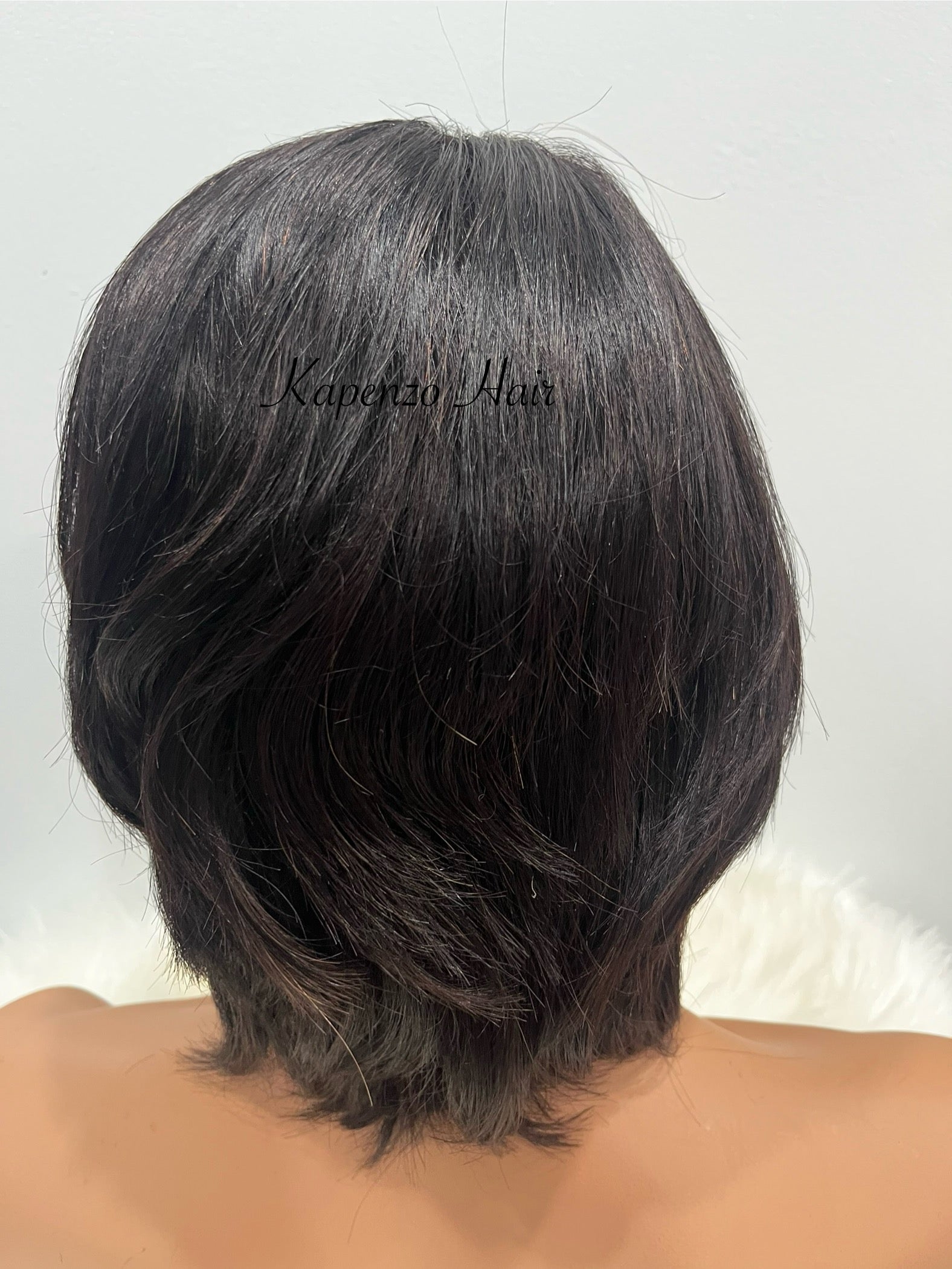 Natural Hair Classic Black Bob – Lace Front