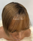 Load image into Gallery viewer, 10-12inch Topper Brown with Dark Roots

