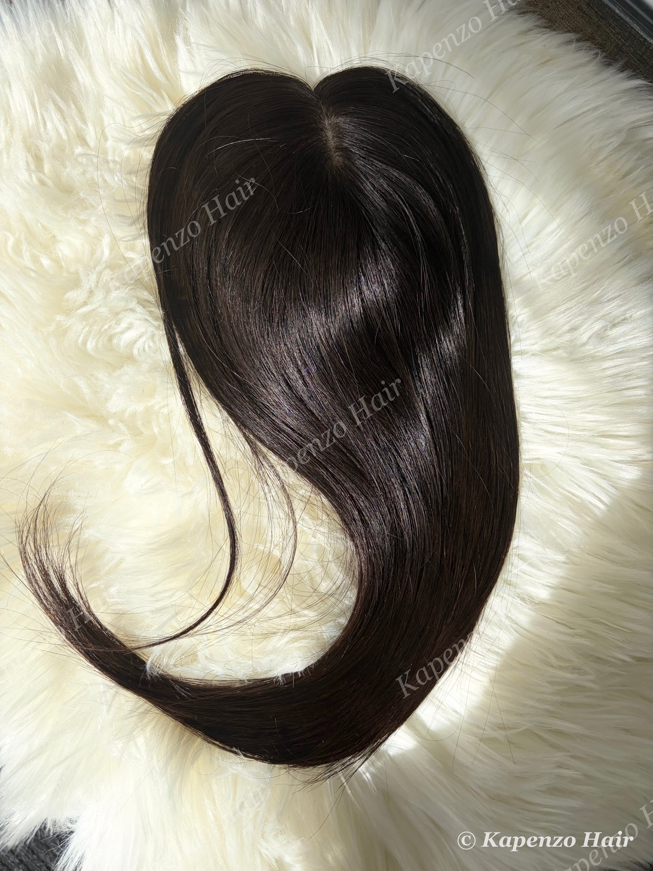 18inch Espresso Brown Human Hair Topper