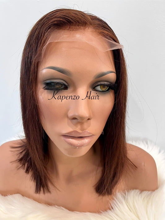Medium Brown Shoulder-Length Wig – Lace Front
