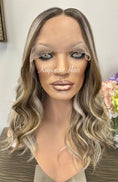 Load image into Gallery viewer, Ash Brown & Platinum Highlight Lace Front Synthetic LUX Wig
