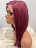 Load image into Gallery viewer, Burgundy Confidence – Straight Lace Front Natural Wig
