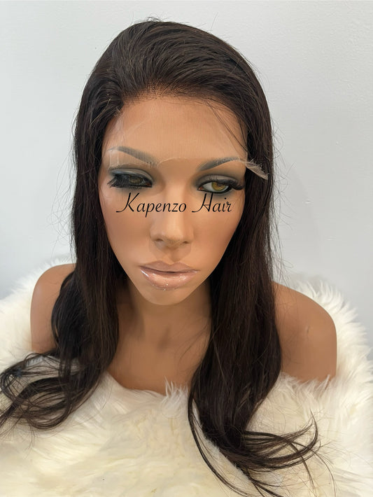 Deep Brown Long Wig – Lace Wig