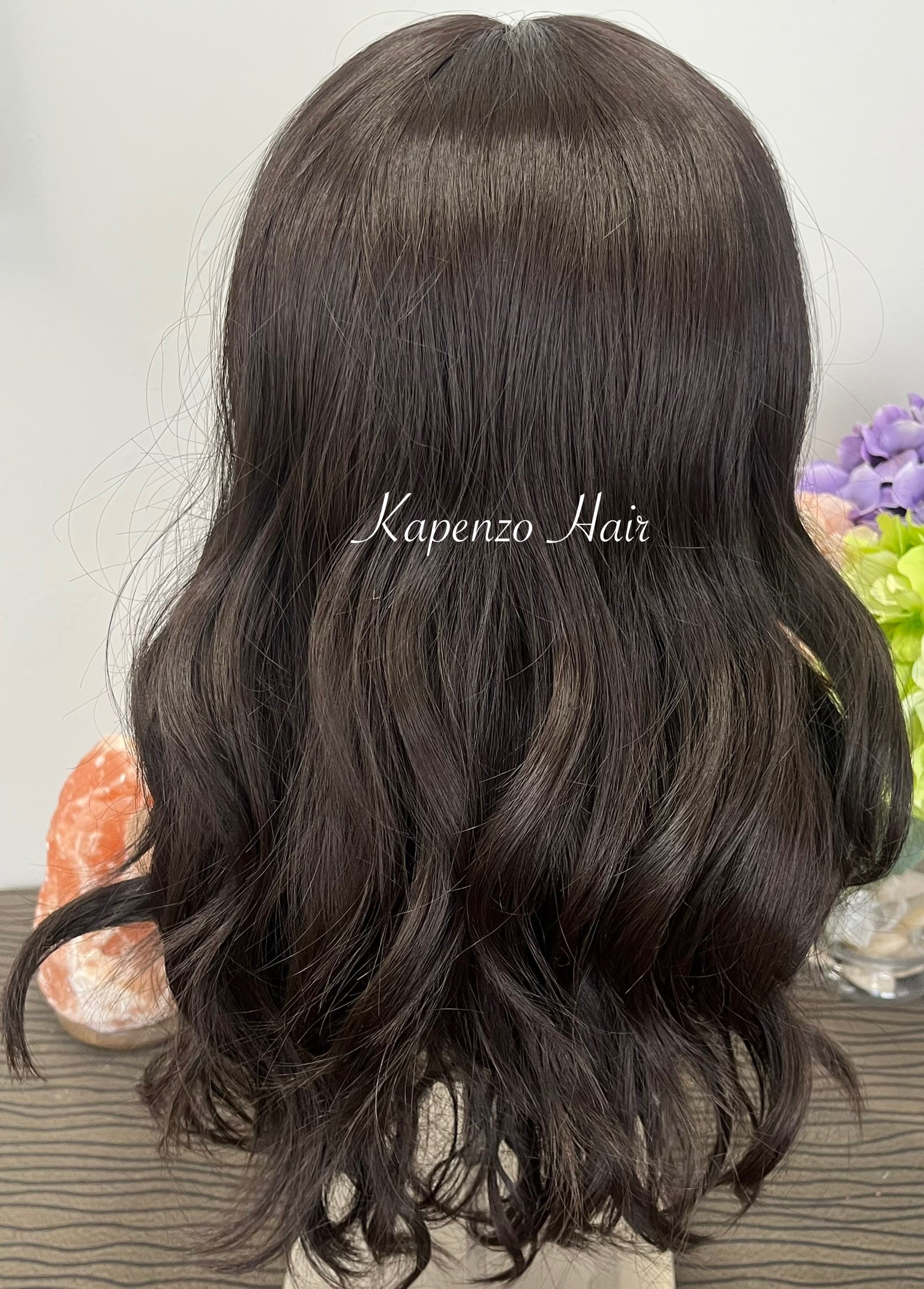 Chocolate Brown Lace Front Synthetic LUX Wig – Soft Waves