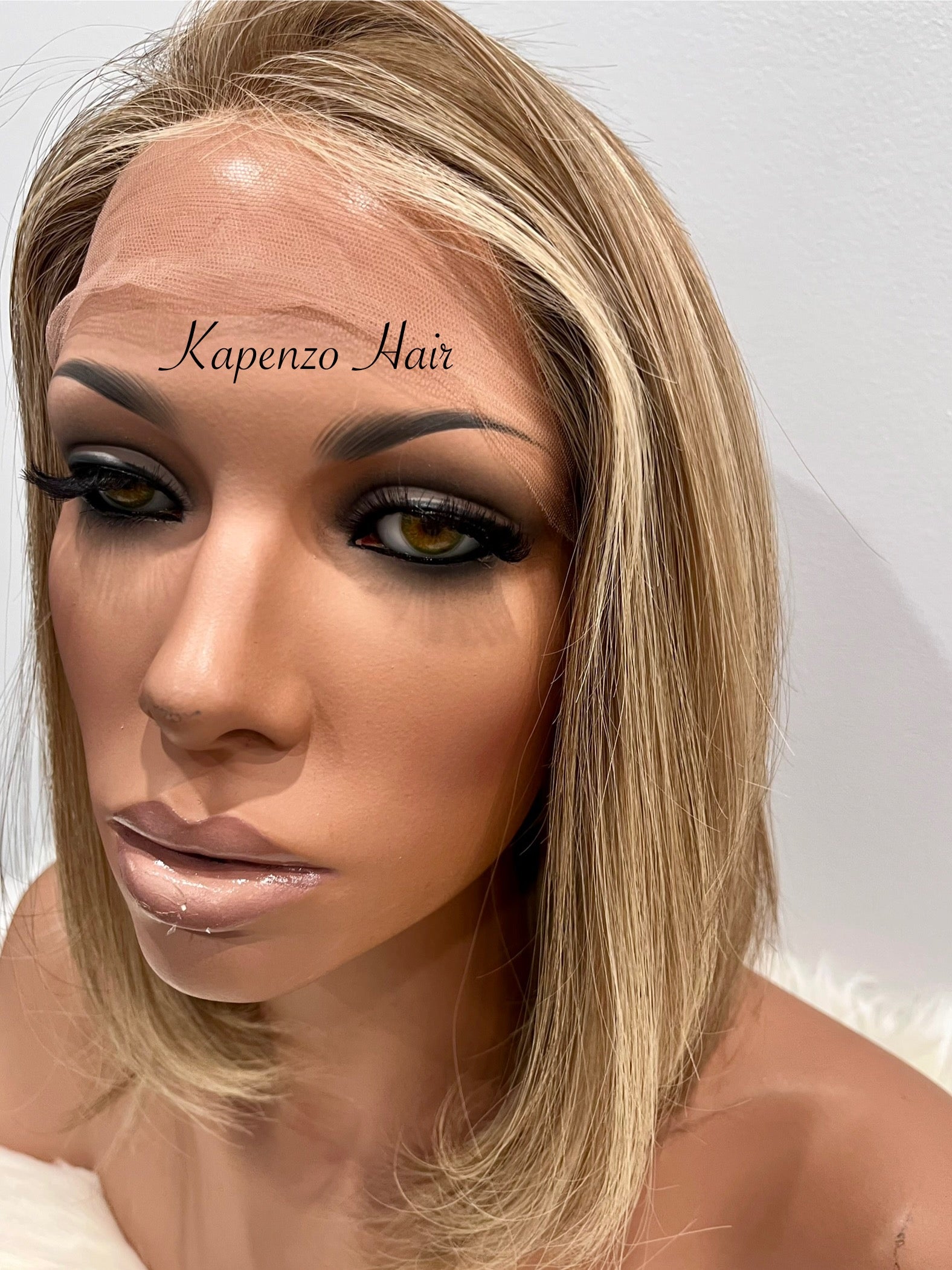 Blonde European Hair Bob with Lace Front