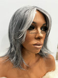 Load image into Gallery viewer, Mid-Length Salt & Pepper Layered Wig

