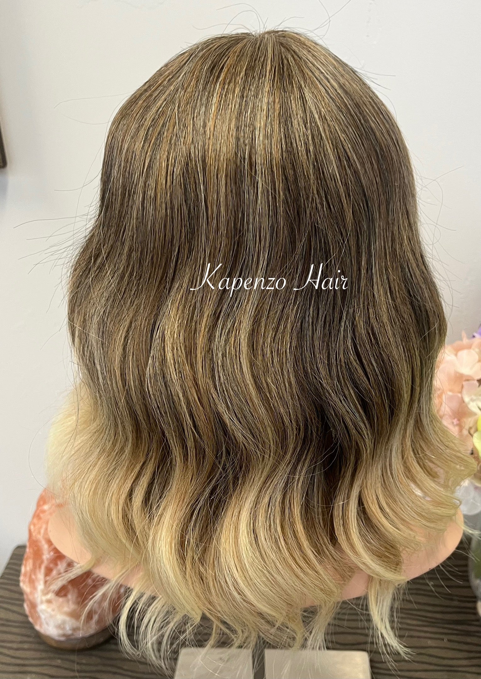 Warm Brunette with Honey Blonde Ombré