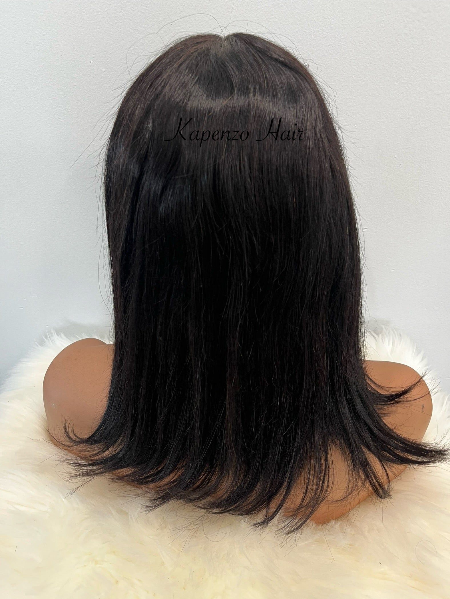 14inch Brazilian hair Natural Black Wig