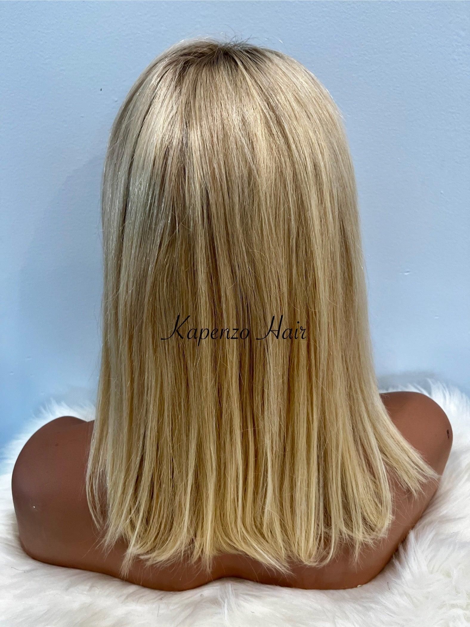 12inch Indian Blonde Wig with Roots
