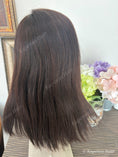 Load image into Gallery viewer, 16inch Dark Chocolate Brown Human Hair Wig

