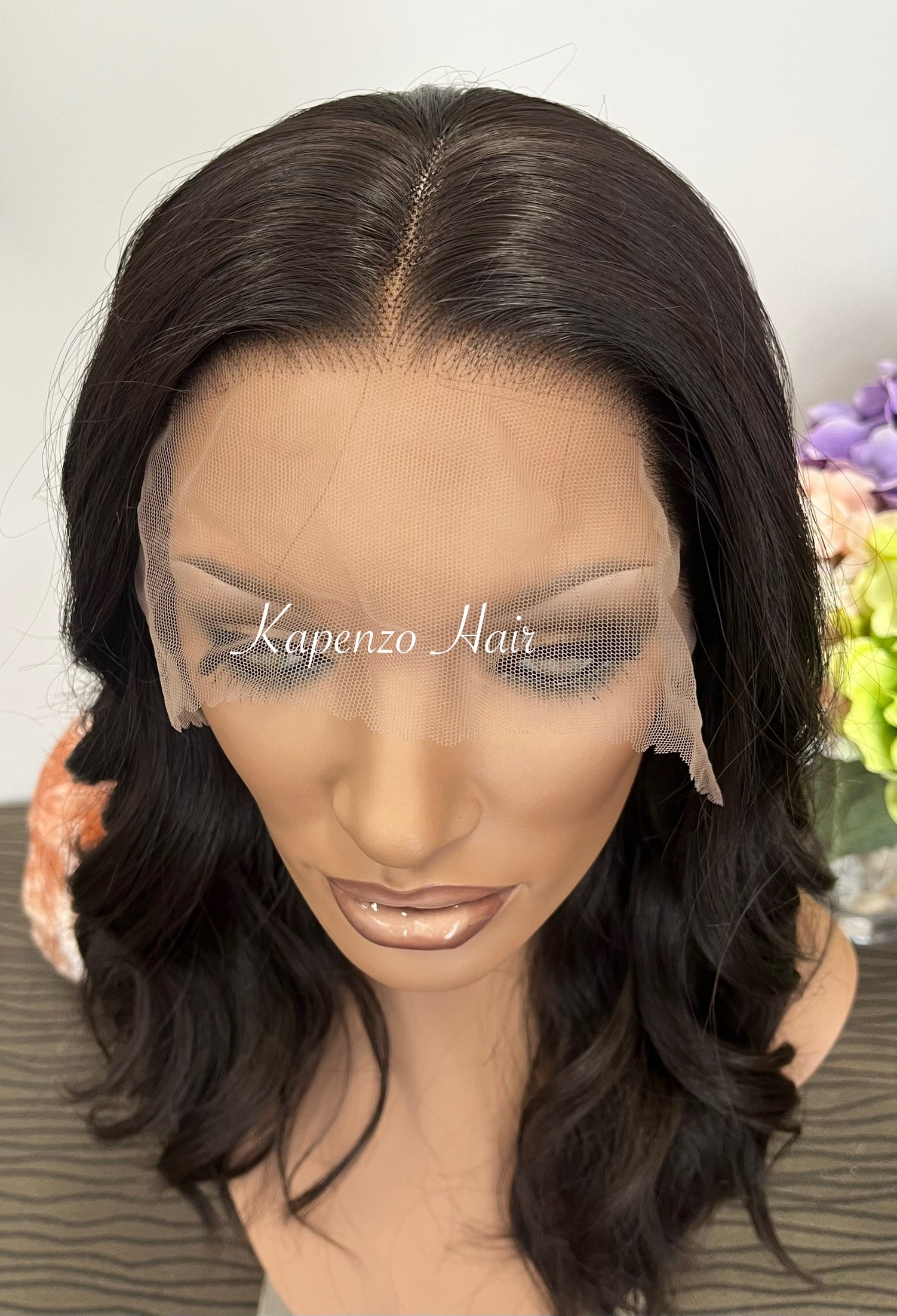 Chocolate Brown Lace Front Synthetic LUX Wig – Soft Waves
