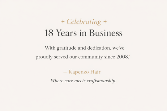 Kapenzo Hair 18 Years In Business